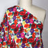 Artlux ~ 'Damson' Multi | White Marocaine Viscose Crepe ~ Made in Italy *Clearance Sale 30% Off